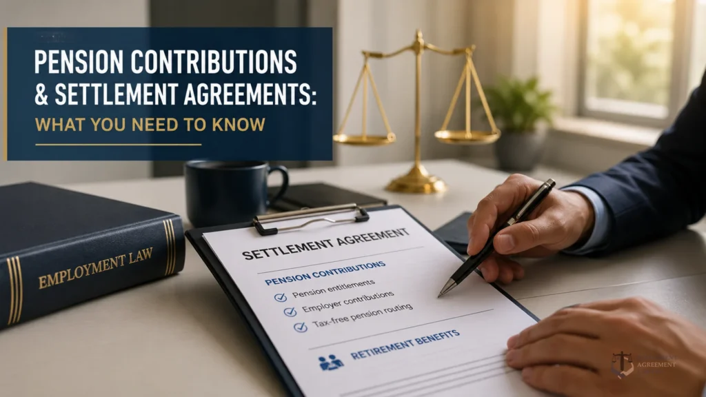 Pension Contributions and Settlement Agreements: What You Need to Know 3 Experienced Employment Solicitors reviewing pension contribution rights in a workplace exit package.
